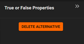 Delete alternative steps, button of delete alternative